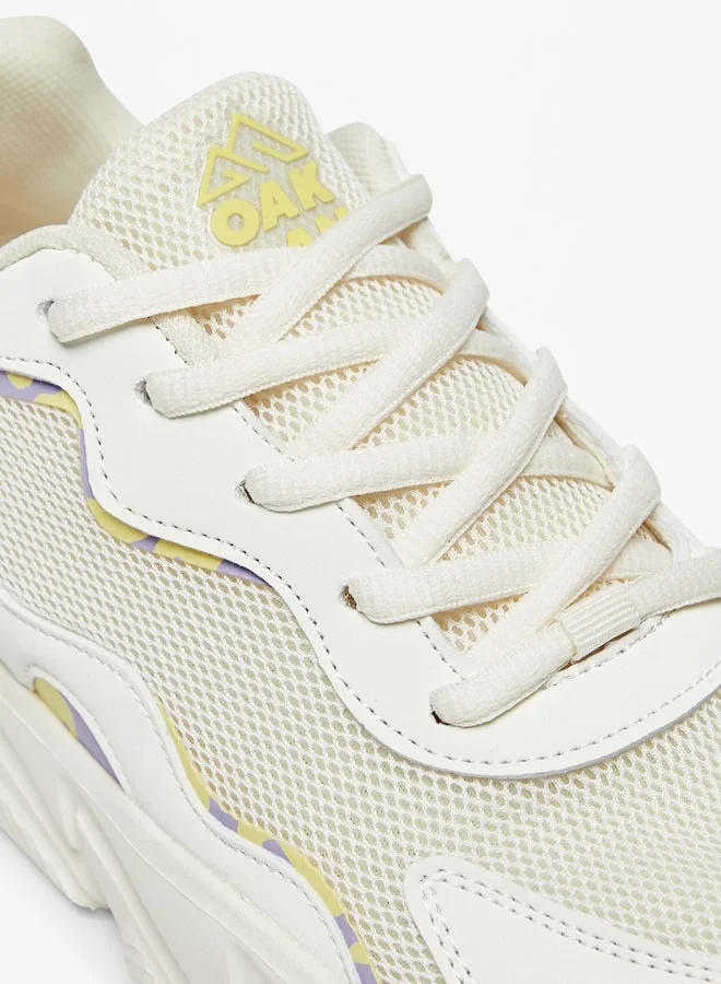 Oaklan by Shoexpress Panelled Lace-Up Sports Shoes