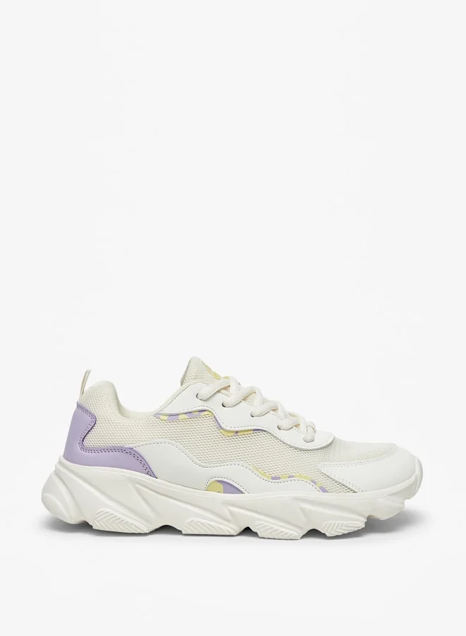 Oaklan by Shoexpress Panelled Lace-Up Sports Shoes
