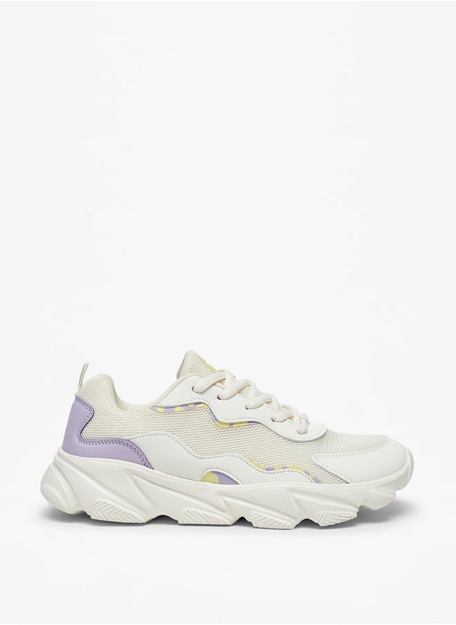 Oaklan by Shoexpress Panelled Lace-Up Sports Shoes  - Image 3