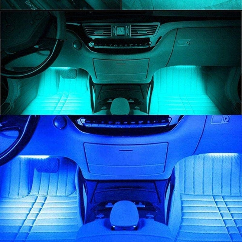 loky boy car pedals/salon led strip - music sensor - remote control - 8 colors - Image 3