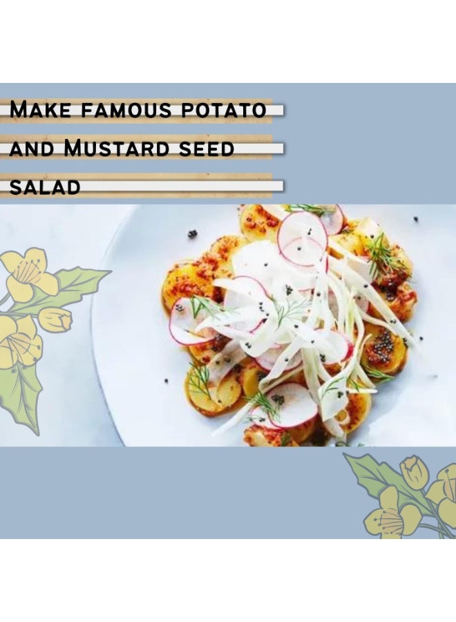 BLISS OF EARTH 600GM USDA Organic Black Mustard Seeds For Cooking Kali Sarson - Image 3