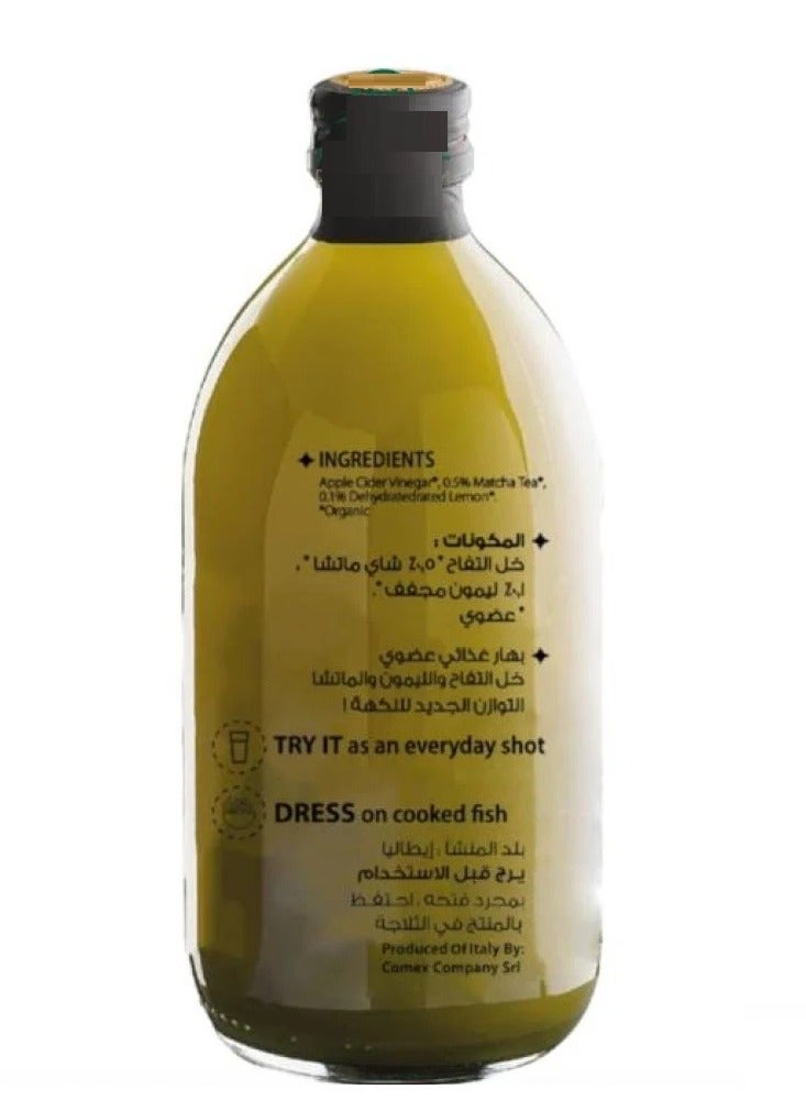 Zaadana Organic Apple Cider Vinegar with Lemon & Matcha - 500ml  - Image 2