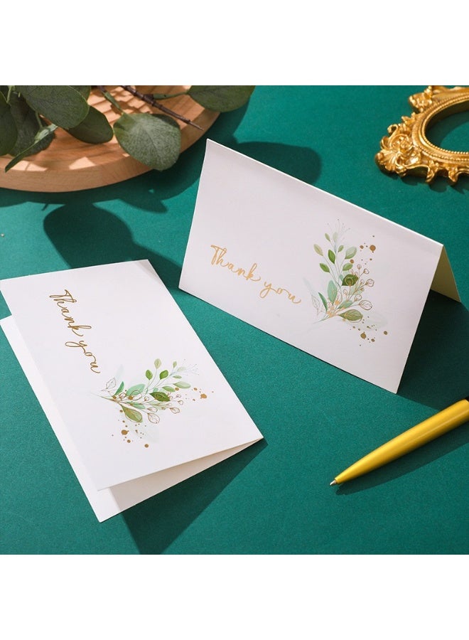 6pcs Thank You Greeting Cards with Green Envelopes – Elegant Thank You Card Set - Image 3