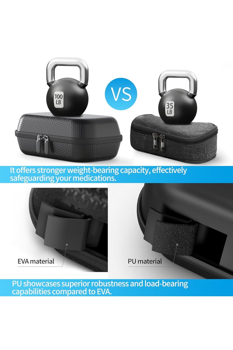 Arabest حافظة الأنسولين 24 ساعة - حقيبة طبية مبردة مع شاشة عرض درجة الحرارة، حقيبة سفر لمرضى السكري مع حزام للمعصم و 2 حزمة ثلج قابلة لإعادة الاستخدام - Image 2