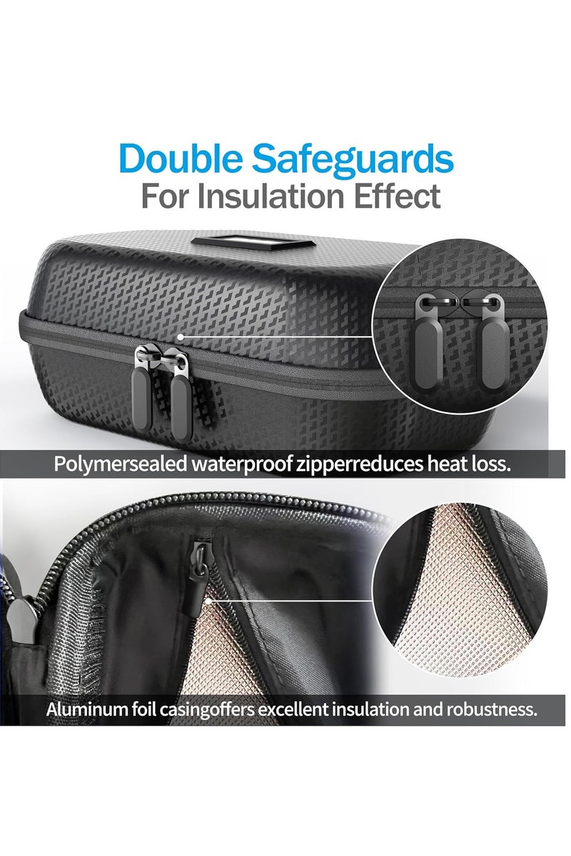 Arabest حافظة الأنسولين 24 ساعة - حقيبة طبية مبردة مع شاشة عرض درجة الحرارة، حقيبة سفر لمرضى السكري مع حزام للمعصم و 2 حزمة ثلج قابلة لإعادة الاستخدام - Image 4