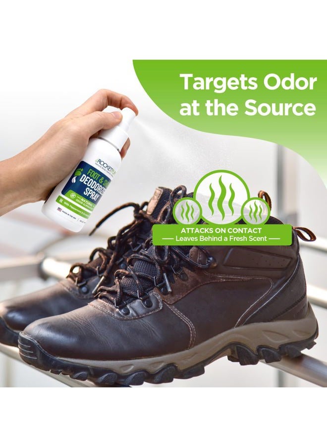 Rocket Pure (Mint Spray, Single) - Natural Mint Shoe Deodorizer, Foot Deodorant Spray. Fights Odour, Stink Caused by Bacteria. Spray Freshens . Messy Powders, Antiperspirants, Insoles, Sneaker Balls. Use on Fe... - Image 4
