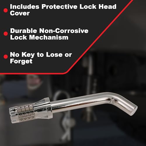 Trimax MAG200 - Trailer Receiver Lock (Resettable Combination) - Combination Lock Trailer, 5/8" Pin - Image 3