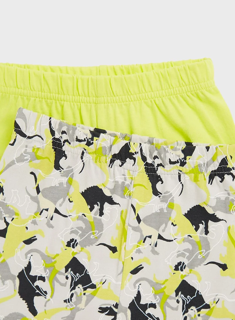 مذركير Kids 2 Pack Dino Print Sweatshirt & Sweatpants Set