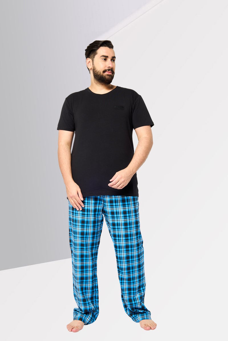 MOSCHINO Men 2 Pieces Short Sleeve  Top And Bottom Pajama Set, Multicolor  - Image 2