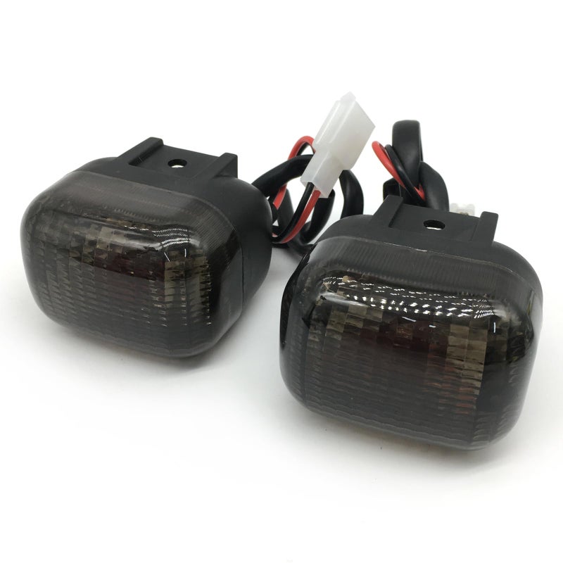 SPNUVR 2Pcs Motorcycle Front turn signals Winker Indicators light Compatible With Yamaha BWS 50 100 125 ZUMA50F50 FX ZUMA 125 Smoke - Image 3