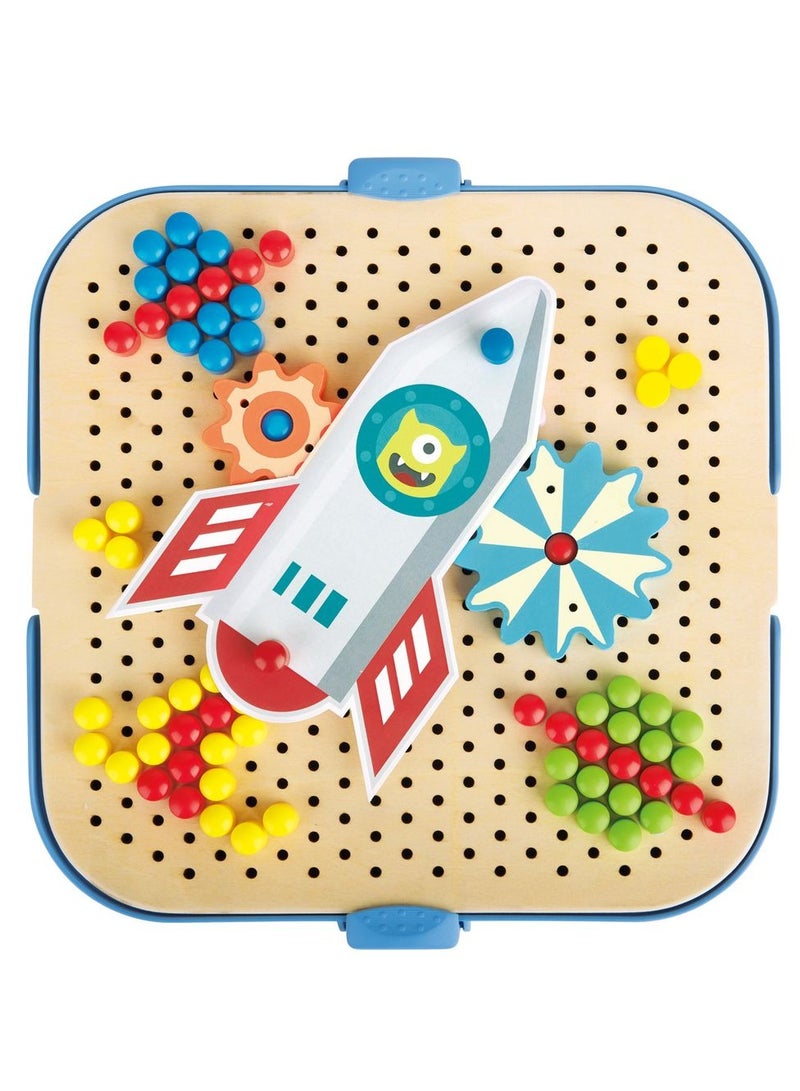 Hape مجموعة ألعاب هابي كوجوكس التعليمية التجريبية من الخشب 115 قطعة - Image 3