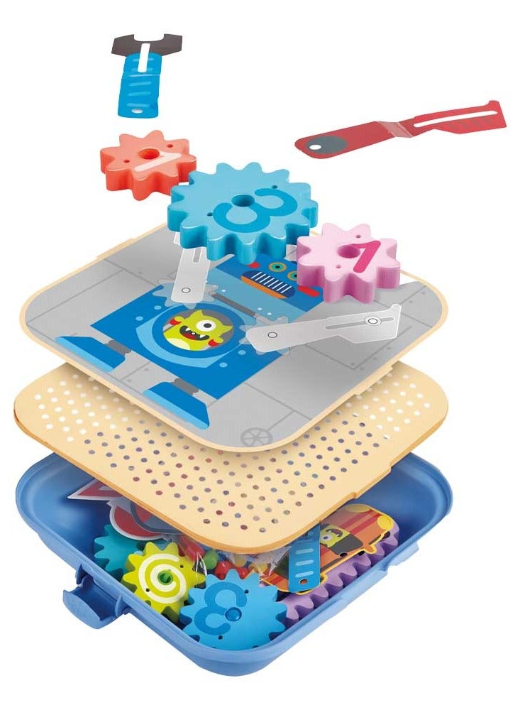 Hape مجموعة ألعاب هابي كوجوكس التعليمية التجريبية من الخشب 115 قطعة - Image 2