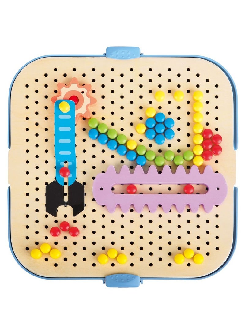 Hape مجموعة ألعاب هابي كوجوكس التعليمية التجريبية من الخشب 115 قطعة - Image 4