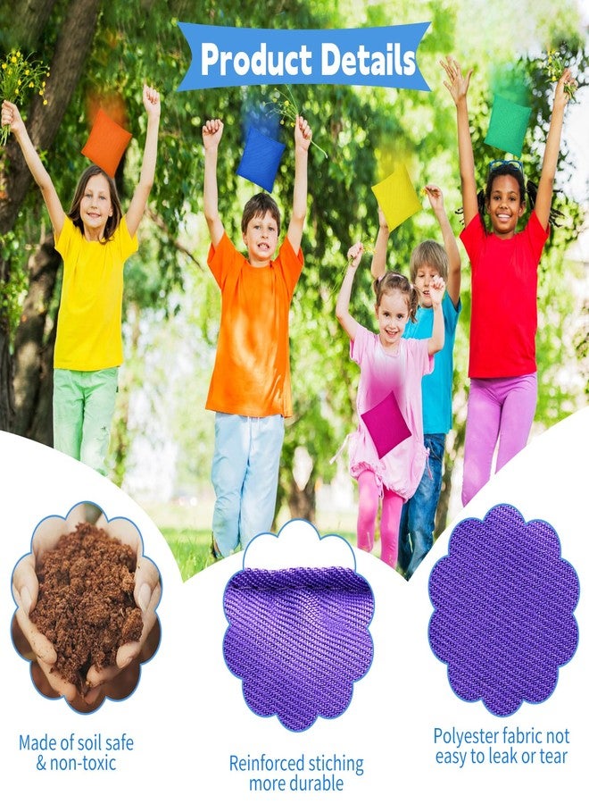 Bgtecho 48 Pcs Mini Bean Bags, Colorful Nylon Cornhole Bean Bags for Tossing, Small Beanbag, Tossing Beanbags for Outdoor Hand Toss Games Carnival Party Supply, 2.5 x 2.5 Inch, 6 Colors - Image 3