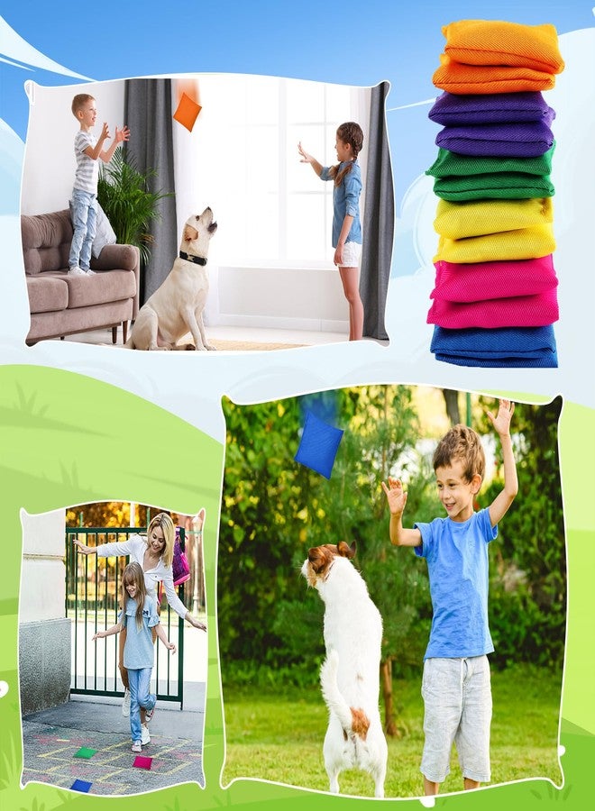 Bgtecho 48 Pcs Mini Bean Bags, Colorful Nylon Cornhole Bean Bags for Tossing, Small Beanbag, Tossing Beanbags for Outdoor Hand Toss Games Carnival Party Supply, 2.5 x 2.5 Inch, 6 Colors - Image 5
