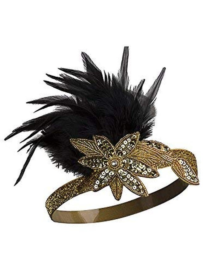 Cizoe 1920s Flapper Gatsby Costume Accessories Set 20s Flapper Headband Vintage Pearl Necklace Gloves(111K) - Image 2