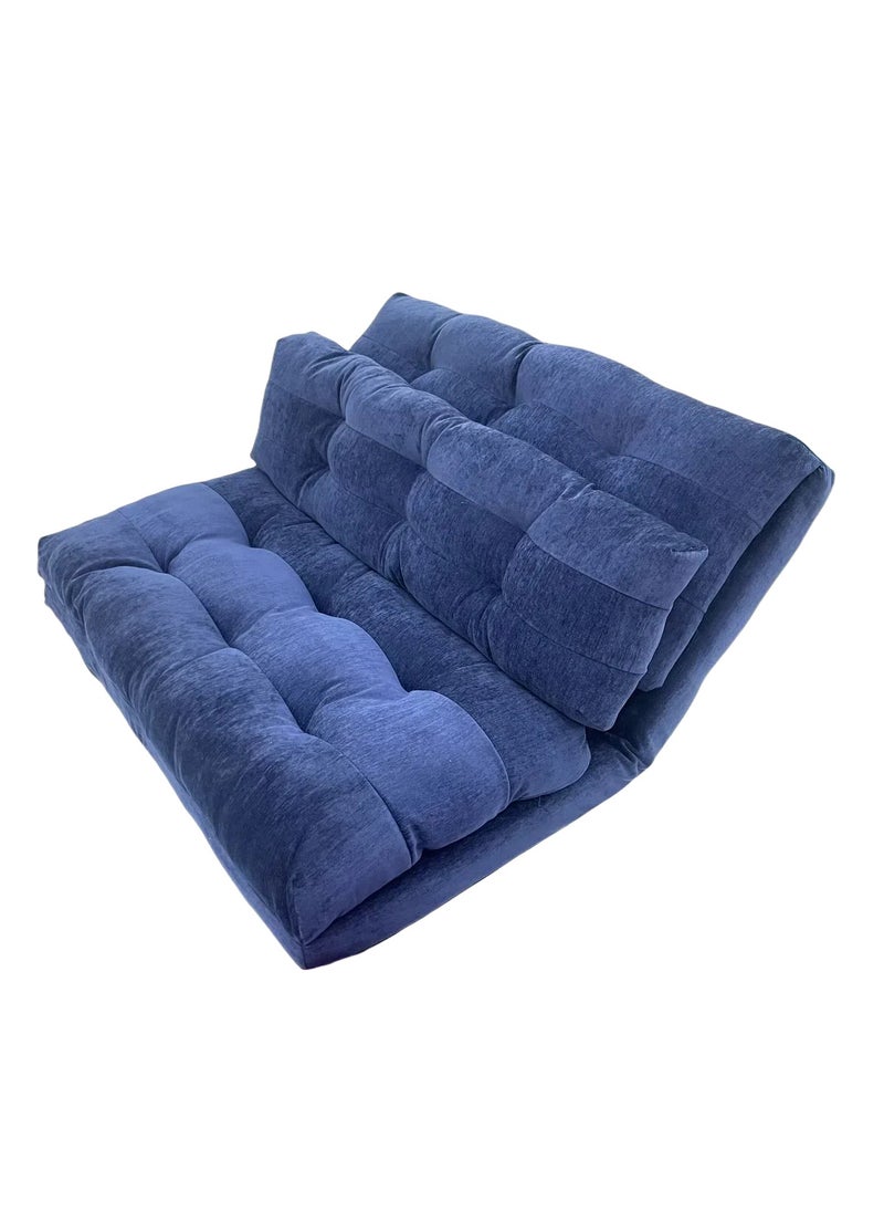 Albawadi Folding Floor Sofa Chair Comfort Sleep Bed Adjustable Back with Pillow  - Image 3