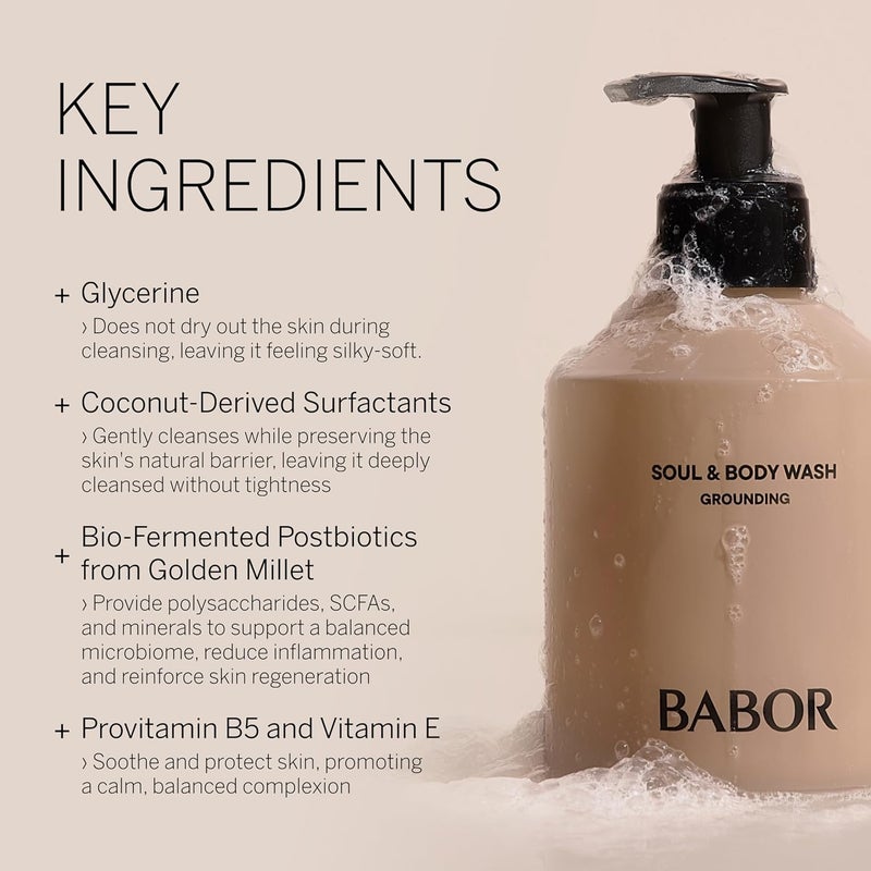 BABOR Soul Body Wash Nourishing Body Wash with Provitamin B5 Glycerin for SilkySoft Hydrated Skin Balanced Complexion 845 fl oz - Image 3