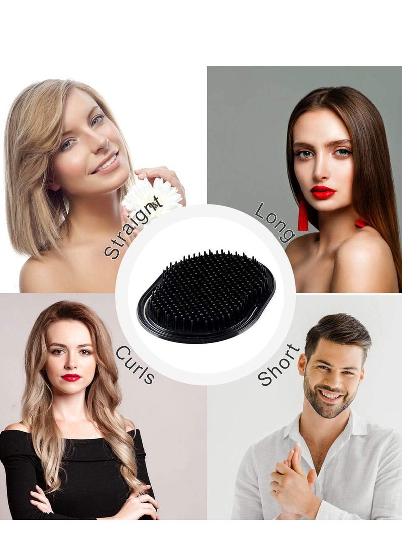 إسكدنيا 12 قطعة من أمشاط النخيل المحمولة، أمشاط شعر ناعمة، أمشاط لغسل اللحية، أمشاط لتدليك فروة الرأس، مناسبة للرجال والنساء، للاستخدام في المنزل والسفر - Image 5