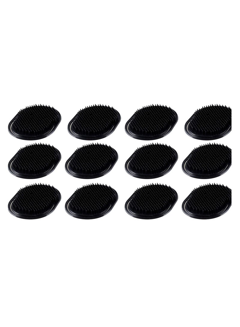 إسكدنيا 12 قطعة من أمشاط النخيل المحمولة، أمشاط شعر ناعمة، أمشاط لغسل اللحية، أمشاط لتدليك فروة الرأس، مناسبة للرجال والنساء، للاستخدام في المنزل والسفر - Image 1