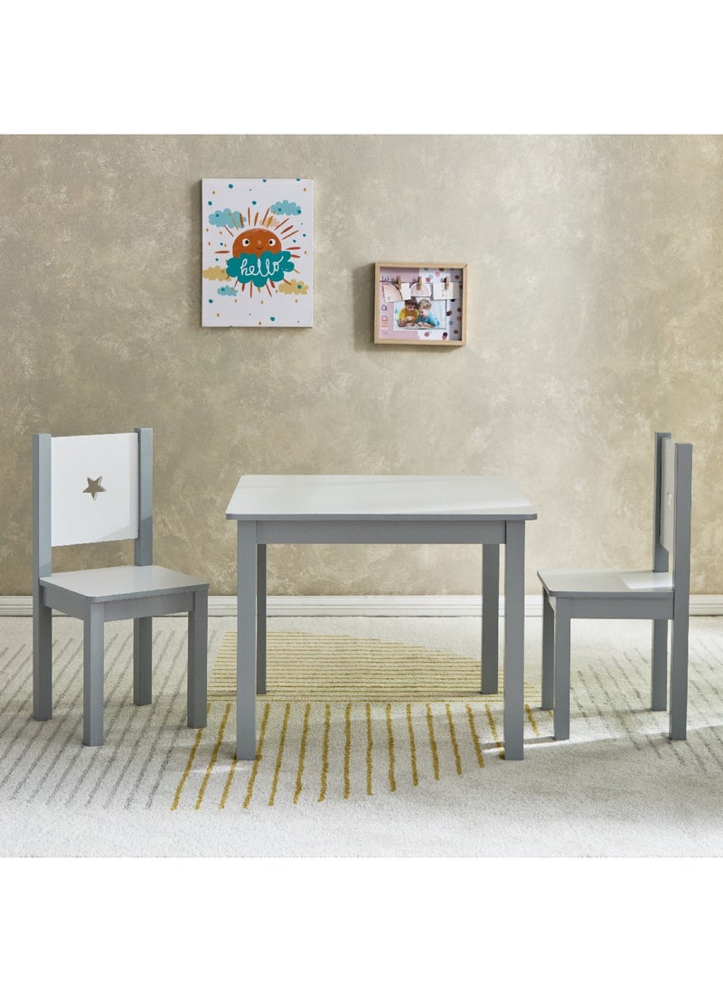 Home Box Vanilla Starry Kids 2-Piece 2-Seater Table Set 60 x 48 x 60 cm  - Image 2