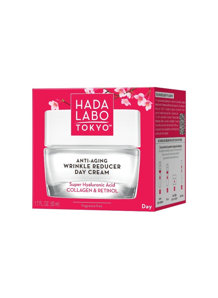 Hada Labo Tokyo Anti-Aging Wrinkle Reducer Day Cream 50ml - Image 2