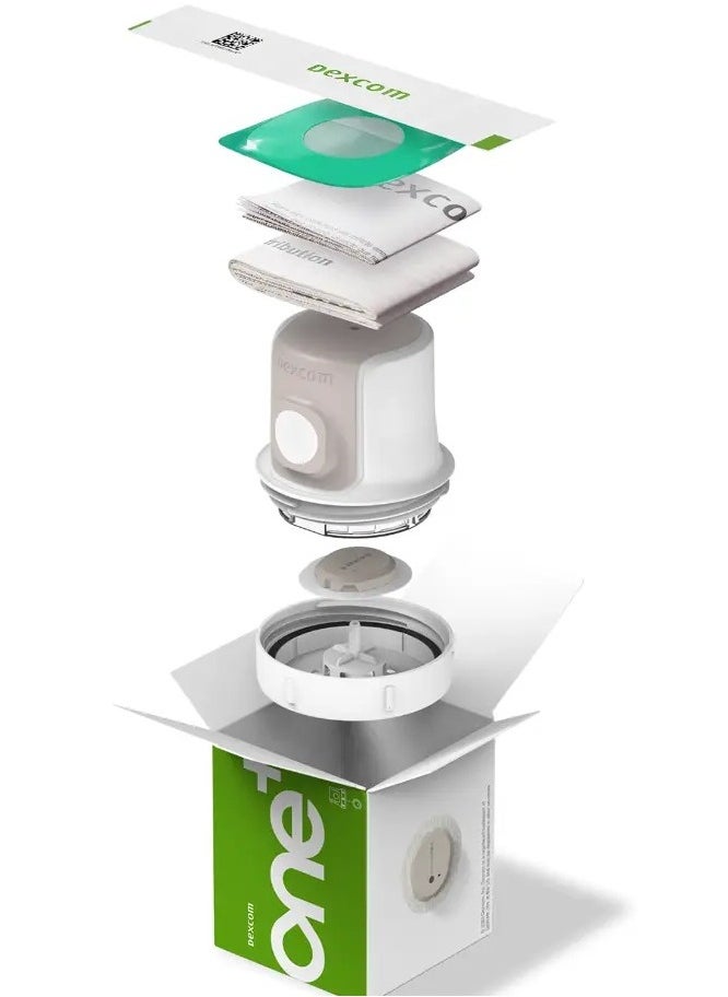 DEXCOM - Blood Glucose Sensor Dexcom One+ Offers Continuous Glucose Monitoring with Precision and Discretion Scan-free, Calibration-Free Measurement, Waterproof (USA ) - Image 1