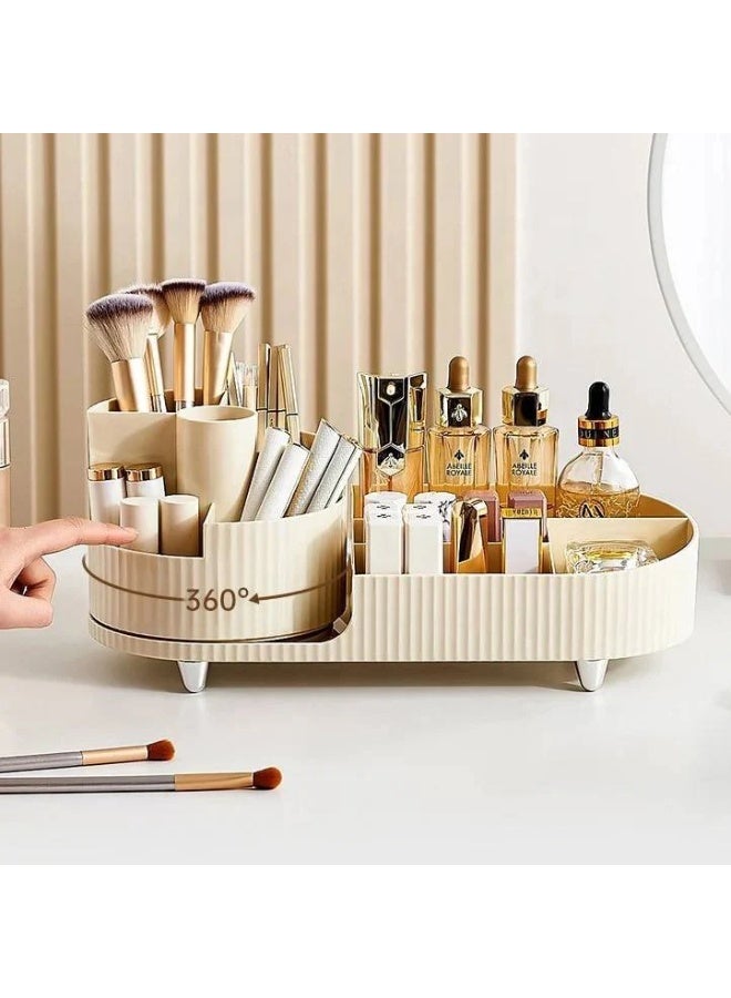 Generic Clear Acrylic Makeup Organizer – Multi-Compartment Cosmetic Storage Box with Drawers for Vanity, Bathroom, or Dresser | Holder for Lipsticks, Brushes, Skincare & Jewelry - Image 1