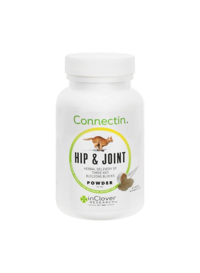 In Clover Connectin Hip And Joint Powder Supplement For Cats. Combines Glucosamine, Chondroitin And Hyaluronic Acid With Herbs For Comfort And Mobility. 3.2 Oz. - Image 1