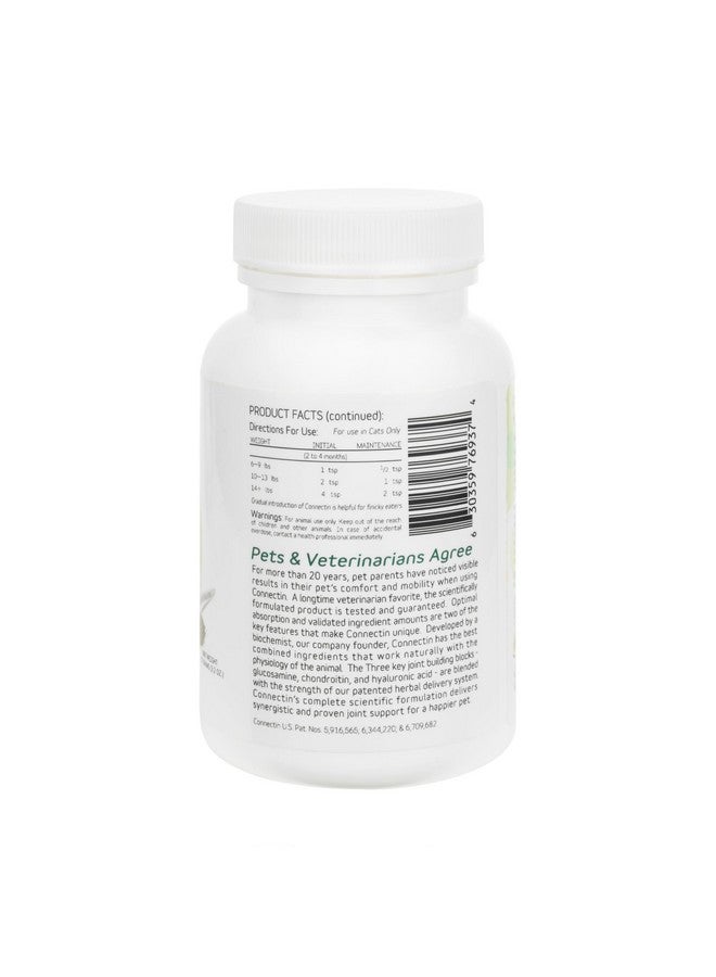 In Clover Connectin Hip And Joint Powder Supplement For Cats. Combines Glucosamine, Chondroitin And Hyaluronic Acid With Herbs For Comfort And Mobility. 3.2 Oz. - Image 2