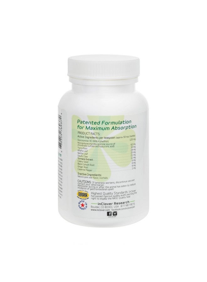 In Clover Connectin Hip And Joint Powder Supplement For Cats. Combines Glucosamine, Chondroitin And Hyaluronic Acid With Herbs For Comfort And Mobility. 3.2 Oz. - Image 3