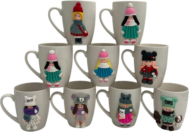 بي آند دي أكواب خزفية ديكورية بشخصيات شتوية - Image 4