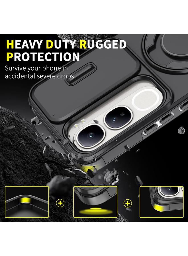 إيروريكس جراب لهاتف vivo V40 Lite 5G مزود بحلقة تثبيت كاميرا منزلق - Image 2