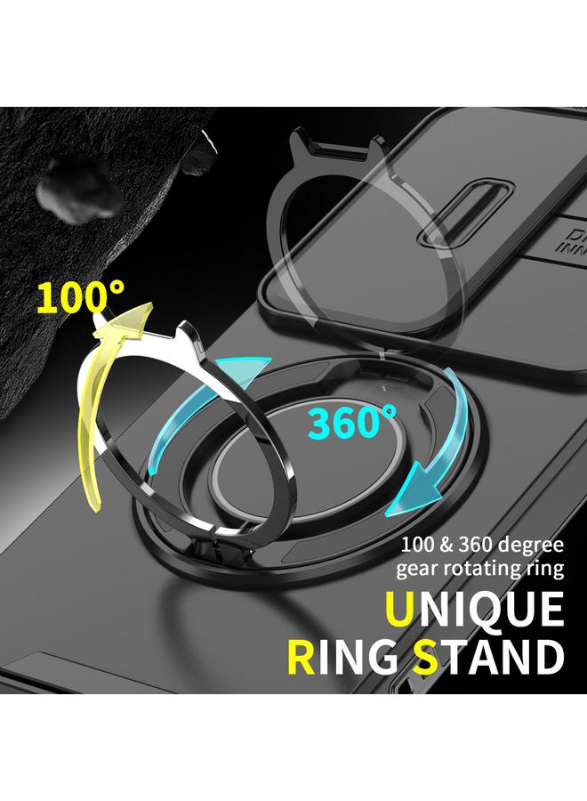 إيروريكس جراب لهاتف vivo V40 Lite 5G مزود بحلقة تثبيت كاميرا منزلق - Image 3