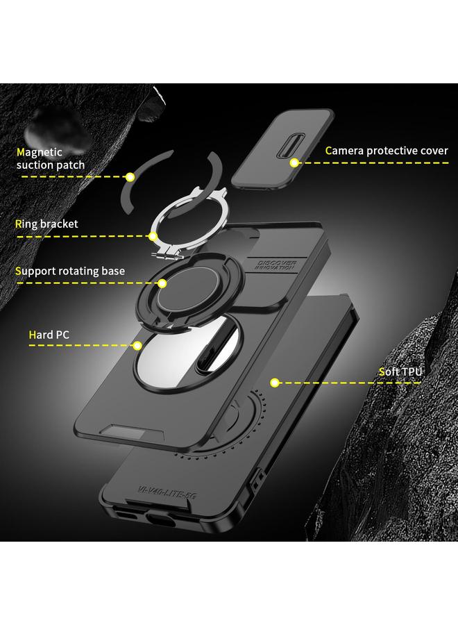 إيروريكس جراب لهاتف vivo V40 Lite 5G مزود بحلقة تثبيت كاميرا منزلق - Image 4