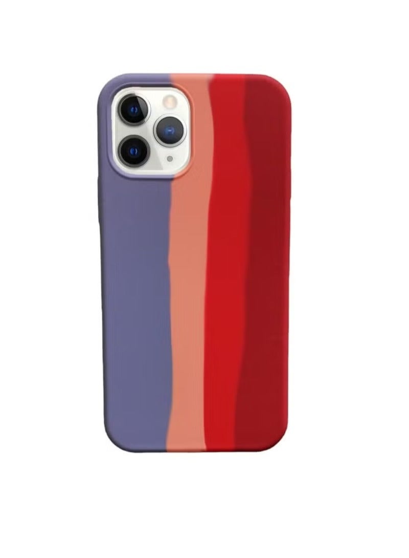 iPhone 13/14 Colourful Silicone Case, Silky Smooth Full Body Protective Case with Soft Lining, Shockproof Hybrid Liquid Silicone Mobile Phone Case