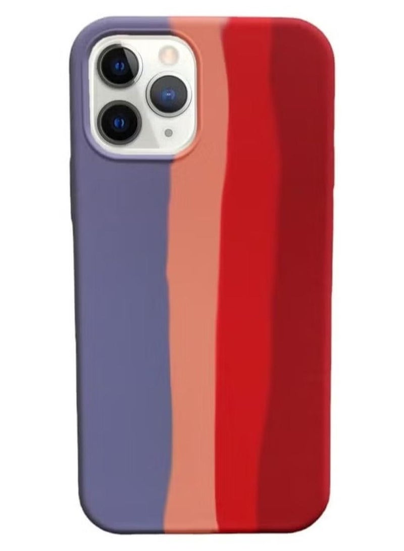 iPhone 13/14 Colourful Silicone Case, Silky Smooth Full Body Protective Case with Soft Lining, Shockproof Hybrid Liquid Silicone Mobile Phone Case