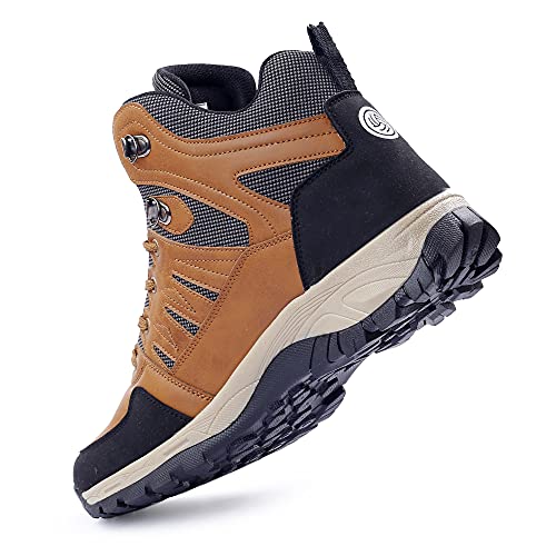 Bacca Bucci Men's Hunter 6 inches Hiking/Snow Boots for Men for Outdoor Trekking - Non Slip, Water Proof, Anti-Fatigue, Comfortable & Light Weight- Brown, Size UK8 - Image 5