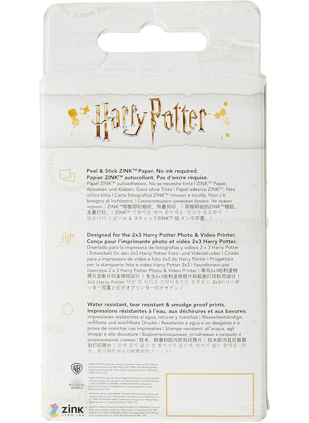 Lifeprint Lifeprint PH50 Harry Potter Magic Photo and Video Printer Sticky Backed Film  40 Pack White  - Image 2