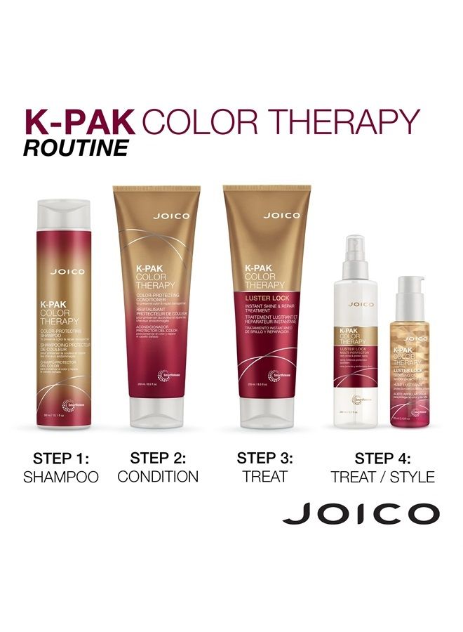 JOICO علاج لمعان وإصلاح كير-باك للعلاج اللوني | للشعر المعالج بالألوان | تعزيز حيوية اللون | إصلاح التكسر | مع الكيراتين وزيت الأركان | 8.5 أونصة سائلة - Image 4