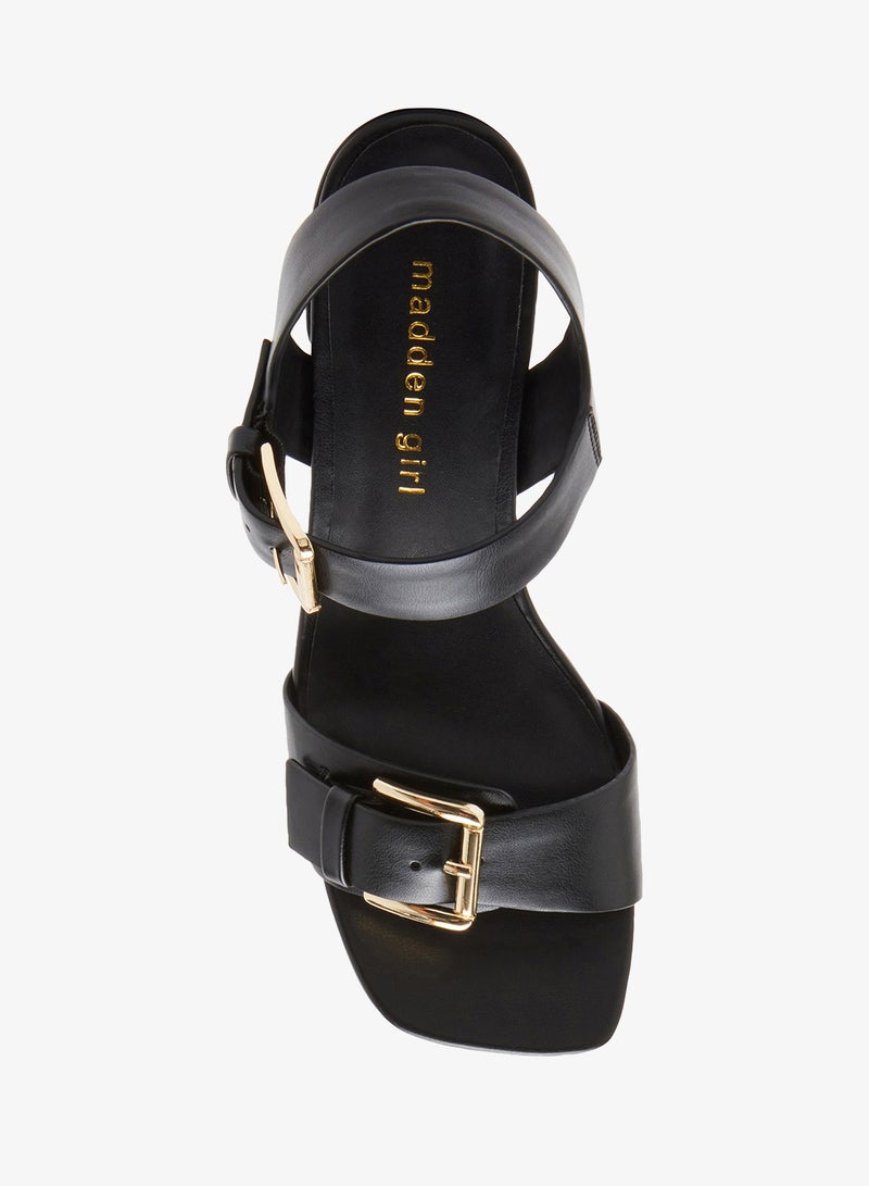 STEVE MADDEN ALMAA Ankle Strap Block Heel Sandals - Image 4