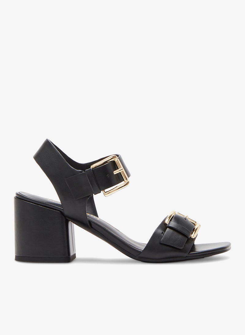 STEVE MADDEN ALMAA Ankle Strap Block Heel Sandals - Image 1