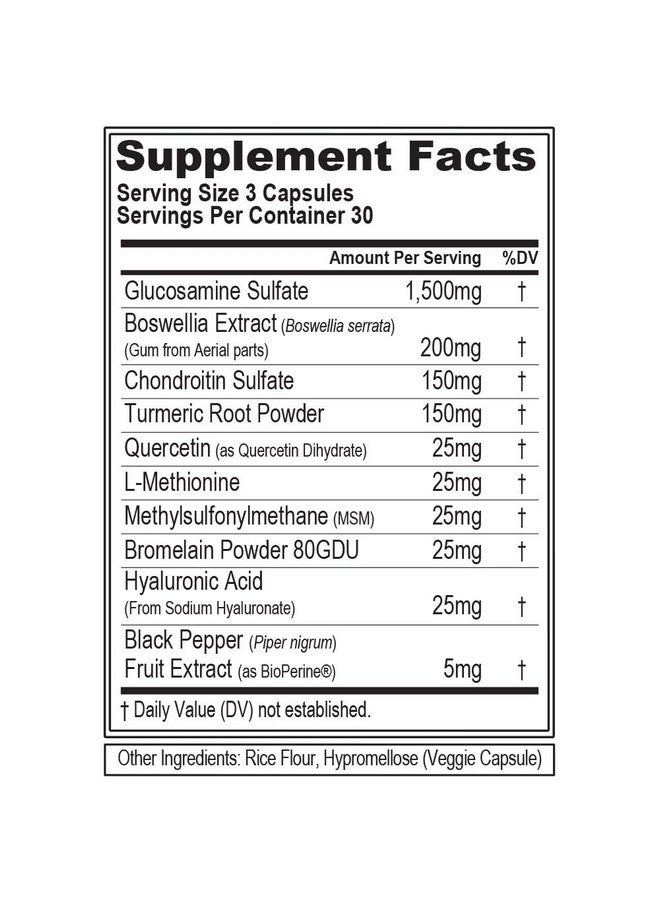 Evlution High Absorption Joint Support Supplement Nutrition FLEXMODE Joint Supplement with Advanced Joint Vitamins Including Glucosamine Chondroitin MSM Boswellia and Hyaluronic Acid - 30 Servings - Image 2