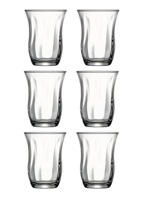 6-Piece Tea Glass Clear 95 ml