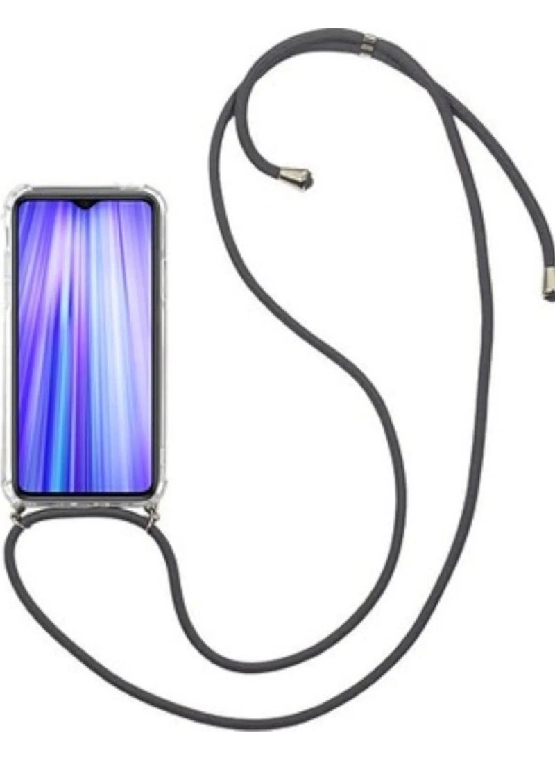 TahTicMer Samsung Galaxy S20 Compatible Case Silicone Rope Neck Strap Shock Absorbing Antishock Cover TPU  - Image 1