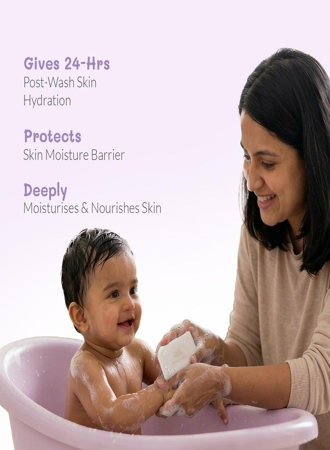 AreoVeda Ceramide Baby Bathing Bar (100 gm) | 24Hrs Hydration | Fights Germs | Lab Tested, EWG Verified, Cellularly Proven - Image 4