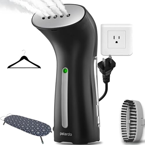 Polardo Travel Size Compact Travel Garment Steamer for Clothes to Go and Home Safe for Any Fabrics - Portable Handheld Steamer Powerful Steam Generator Iron for Clothes Best for Travel, 110V - Image 1