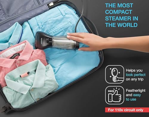 Polardo Travel Size Compact Travel Garment Steamer for Clothes to Go and Home Safe for Any Fabrics - Portable Handheld Steamer Powerful Steam Generator Iron for Clothes Best for Travel, 110V - Image 5