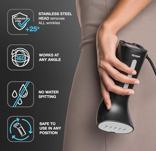 Polardo Travel Size Compact Travel Garment Steamer for Clothes to Go and Home Safe for Any Fabrics - Portable Handheld Steamer Powerful Steam Generator Iron for Clothes Best for Travel, 110V - Image 3
