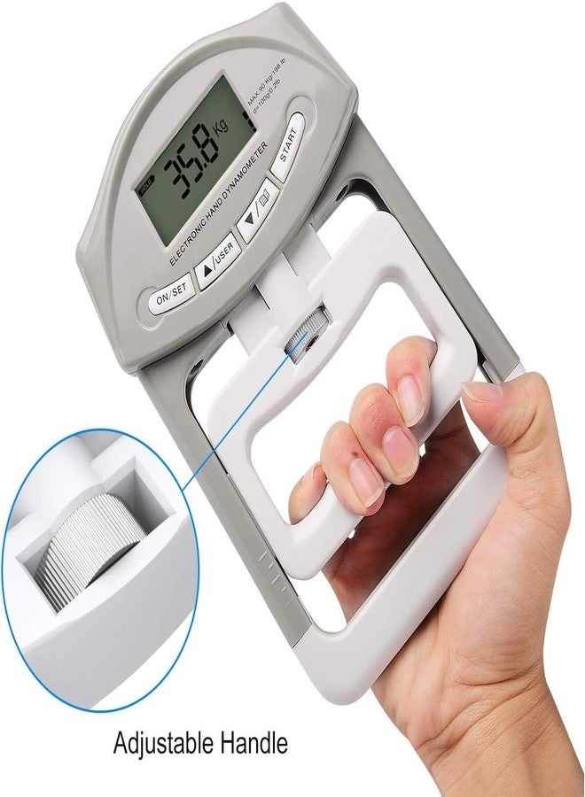 GBEX Grip Strength Tester, Hand Grip Dynamometer, Electronic Hand Grip Strength Tester Grip Strengthener Hand Exerciser Meter Digital Hand Grip Training Gauge 220 Lbs / 99 Kgs for Sports, School, Office (Digital Hand Dynamometer) - Image 5